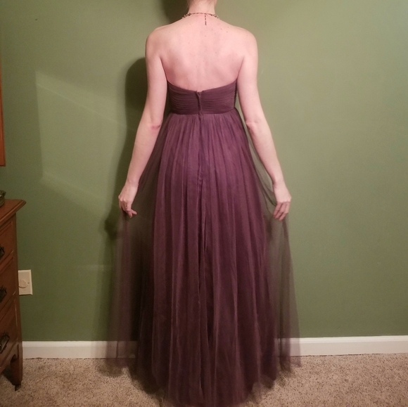 Jenny Yoo Annabelle Dress (Raisin) - Picture 6 of 6